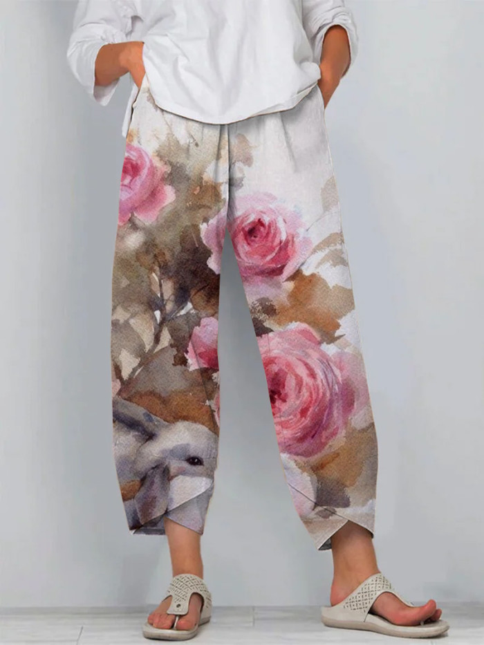 Women's Easter Bunny Loose Pants