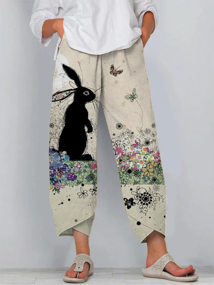 Women's  Easter Casual Loosen Pants