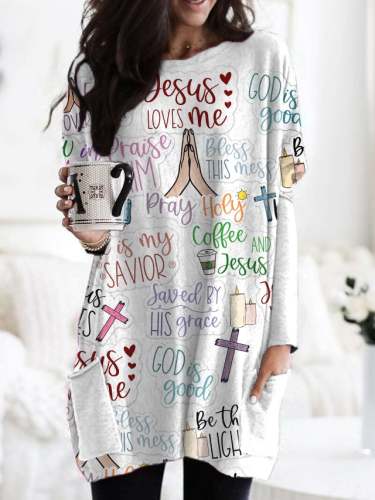 Women's Faith Print Dress