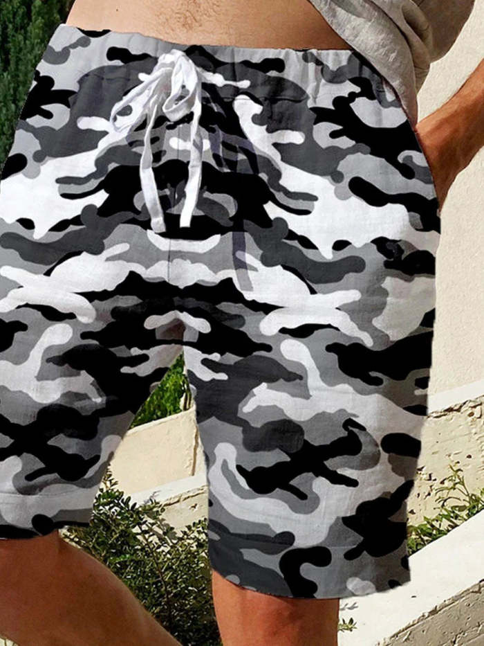 Men's Camouflage Art Leisure Beach Shorts