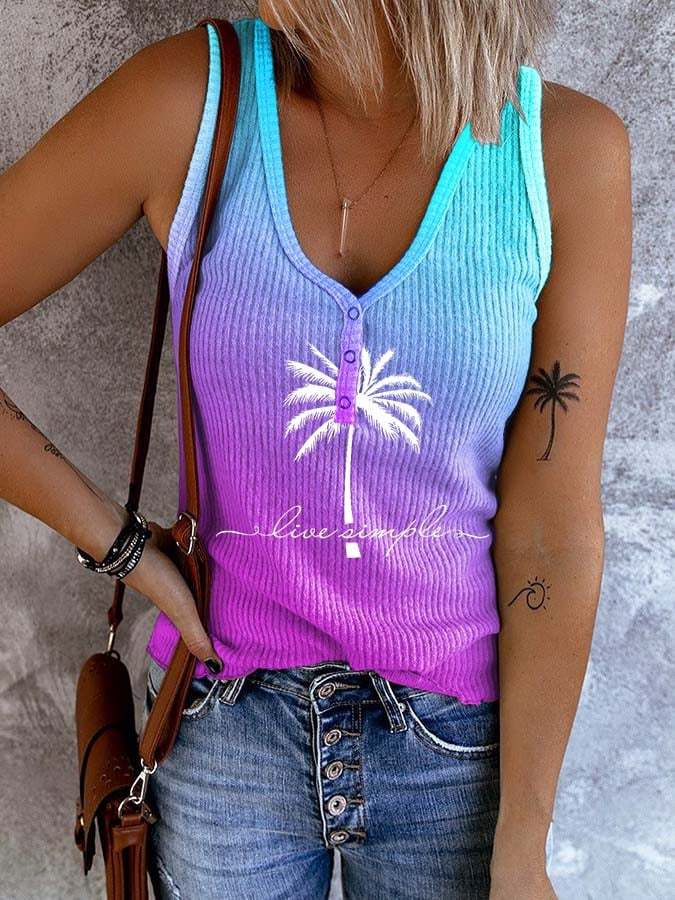 Live Simple Print Vest