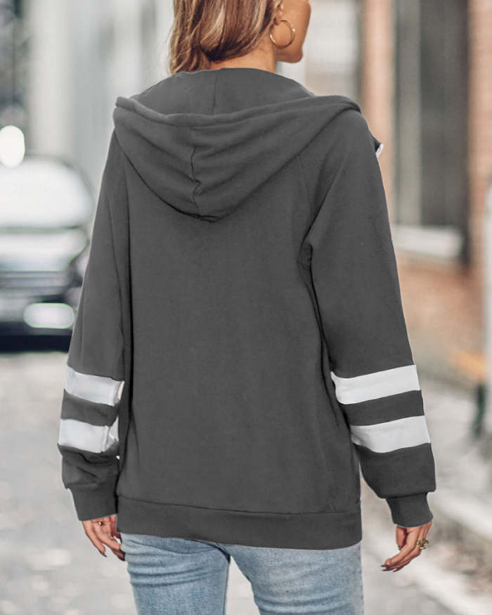 Long Sleeve Zip Up Hoodies with Pocket Hooded Sweatshirts Jackets