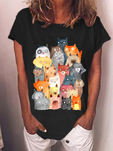 Many Cats Looking At You T-shirt