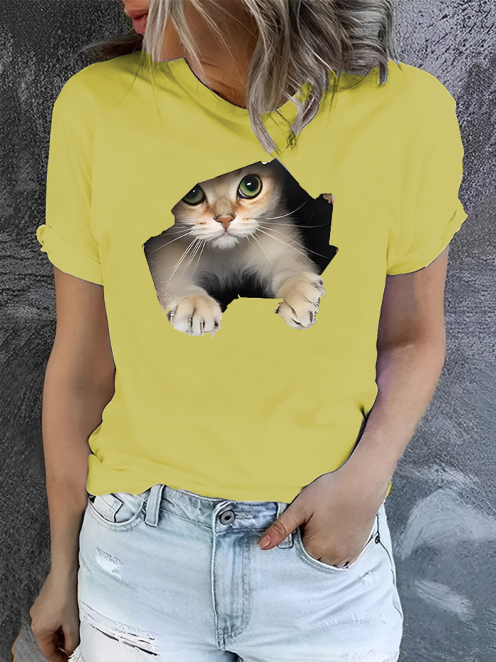 Cute Cat Pet Animal WomenT-Shirt
