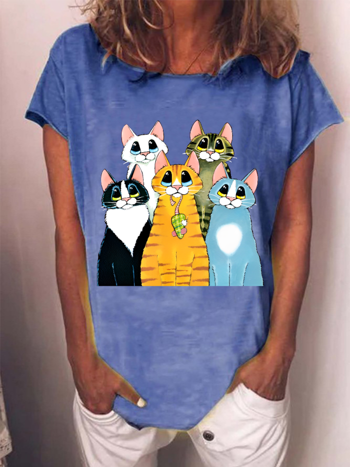 Five Cute Cats T-shirt