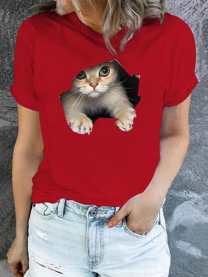 Cute Cat Pet Animal WomenT-Shirt