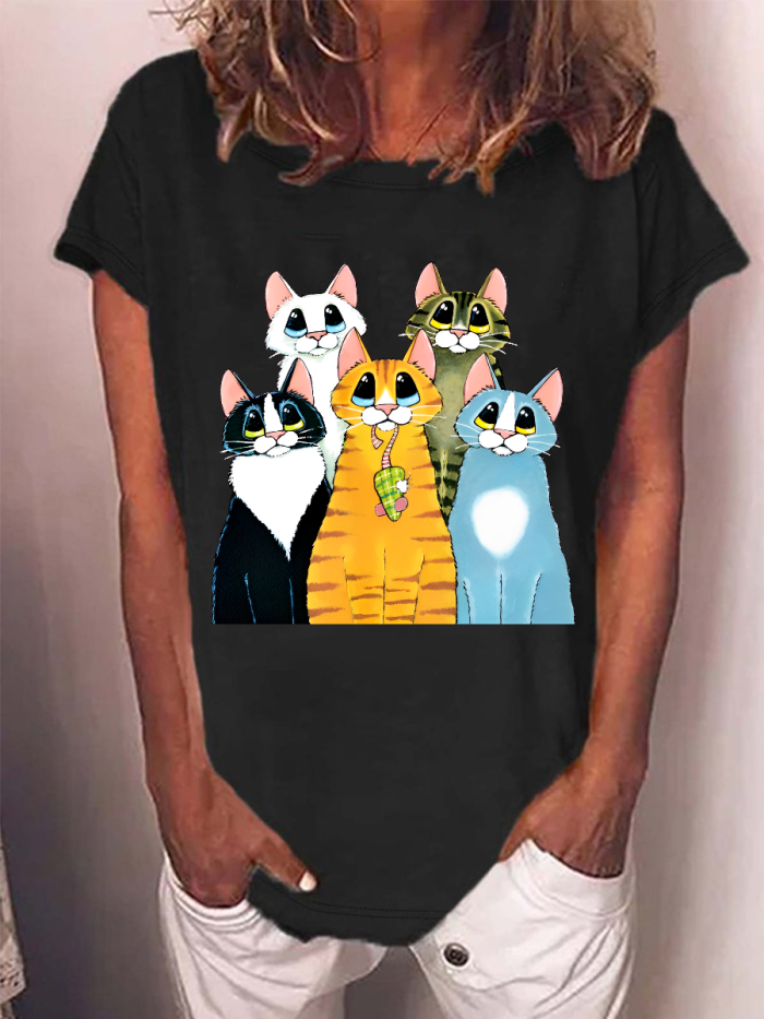 Five Cute Cats T-shirt