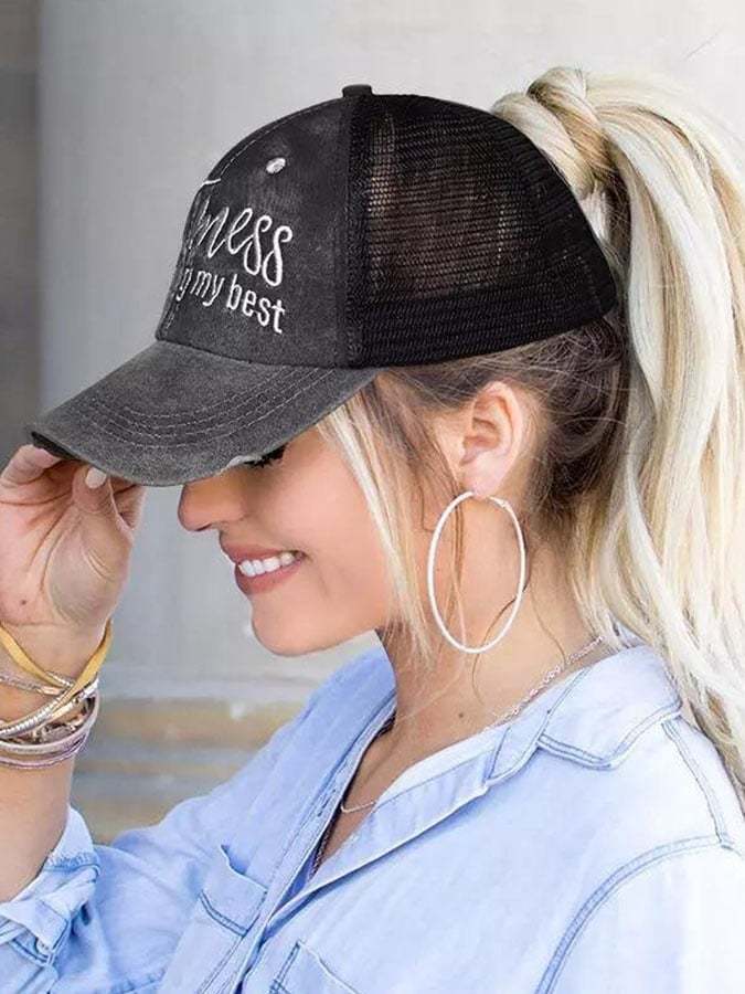 Embroidered Outdoor Adjustable Sports Hat