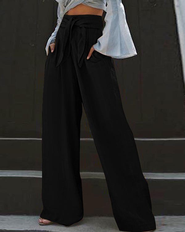 Casual Cotton and Linen Loose Oversized Wide-leg Pants