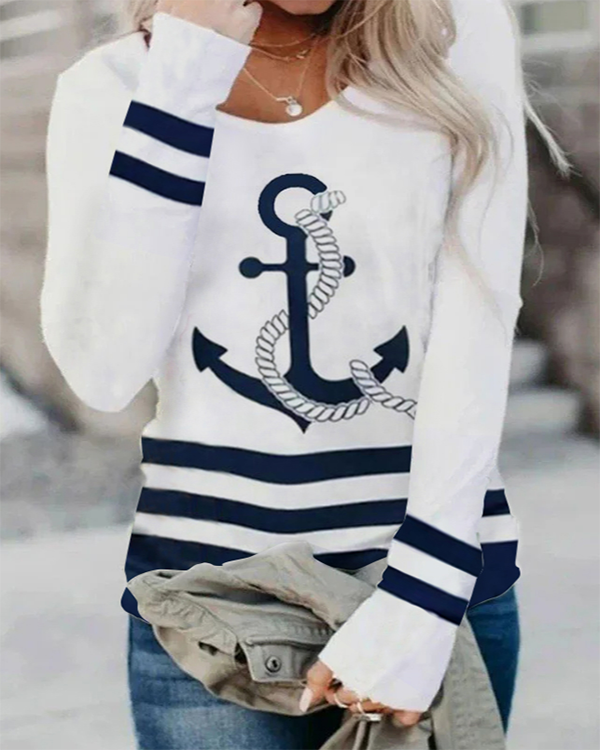 Anchor Long Sleeve Top