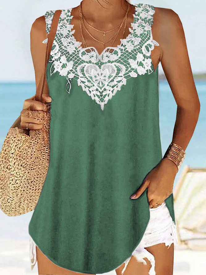 Casual Lace Vest