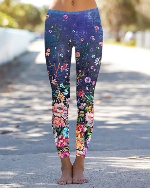 Casual Floral Leggings