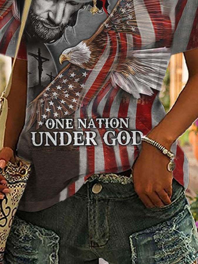 Eagle Casual Faith Print T-Shirt