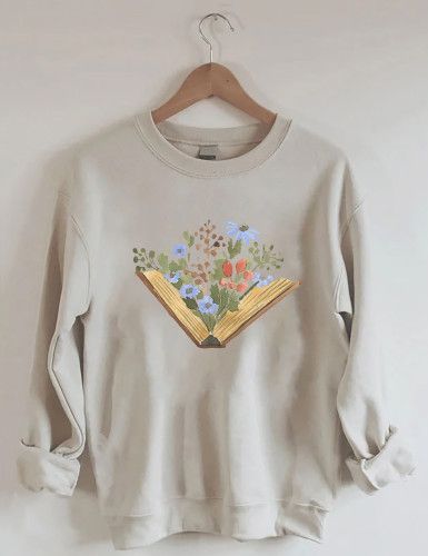 Wildflowers Book Sweatshirt