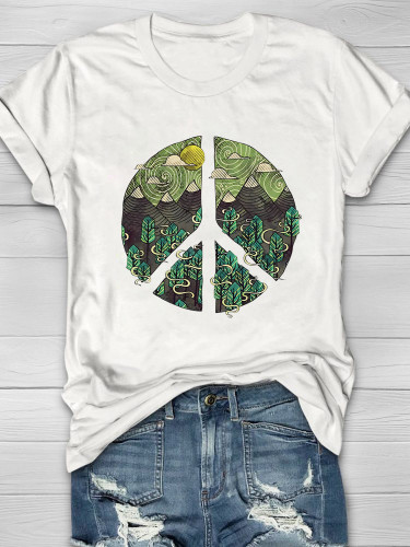 Peaceful Landscape Hiking T-Shirt