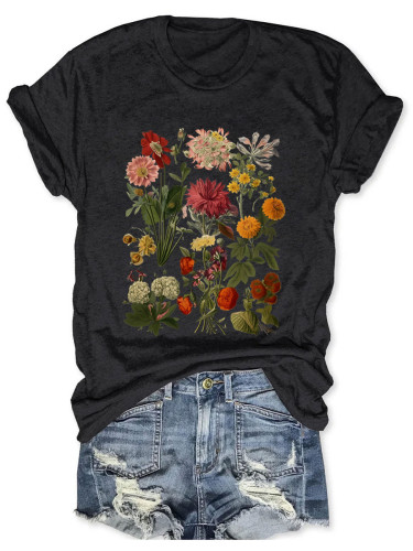 Cottagecore Vintage Flowers T-shirt