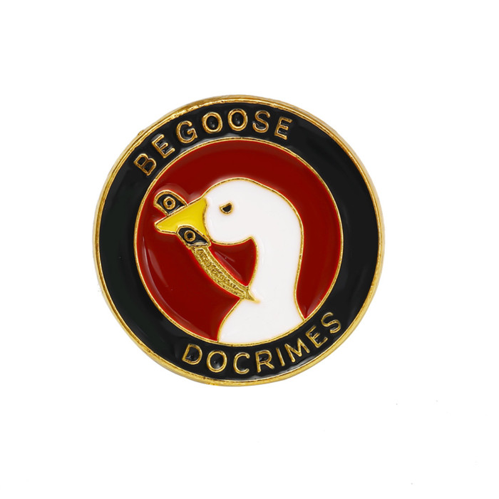 Funny Goose Badge Enamel Pin