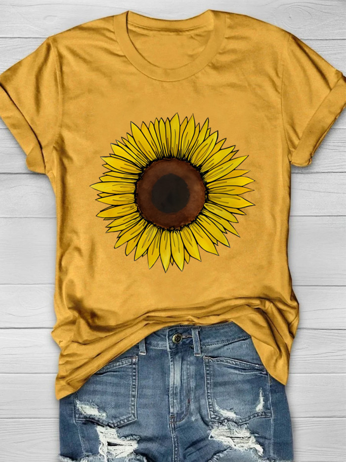Sunflower  Femal Short Sleeve T-shirt