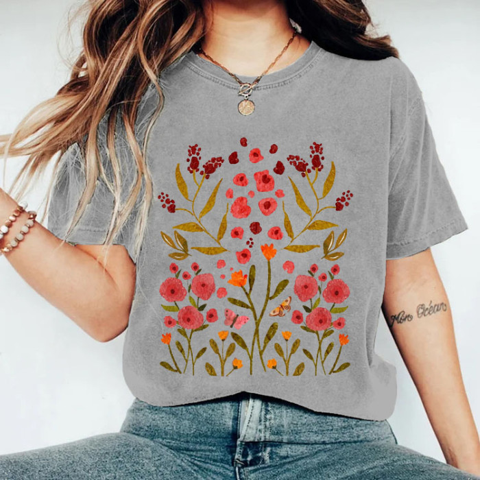 Vintage Flowers Wildflowers T-shirt