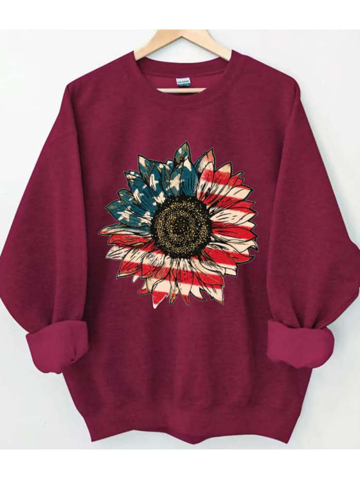 America Sunflower Sweatshirt