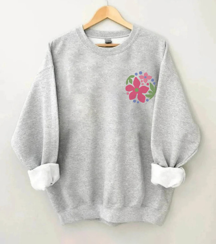 Finding My Own Path Flowers Sweatshirt