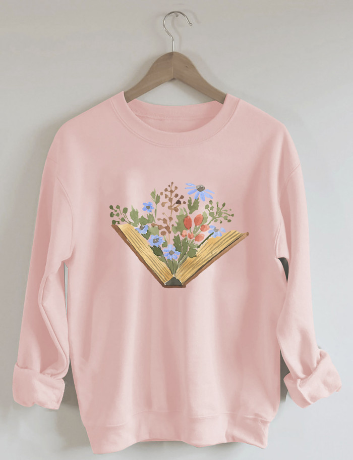 Wildflowers Book Sweatshirt