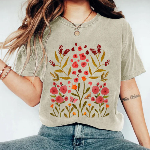 Vintage Flowers Wildflowers T-shirt