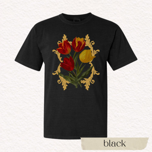 Flowers Dark Academia Botani T-shirt
