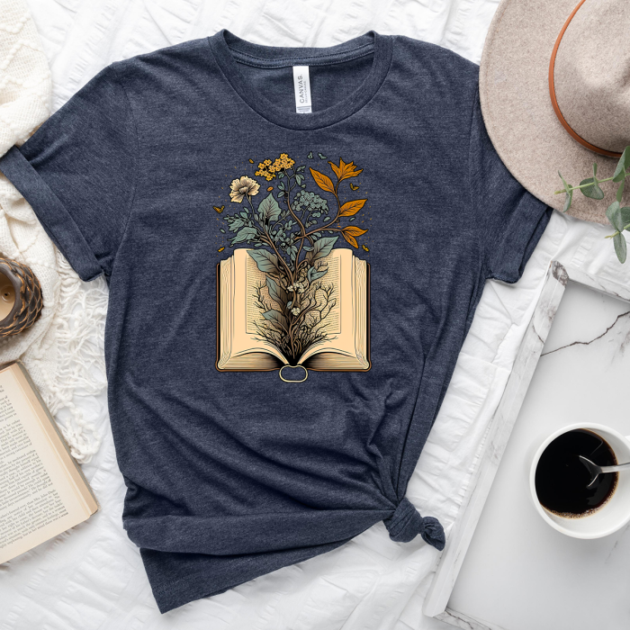 growing book unisex tee