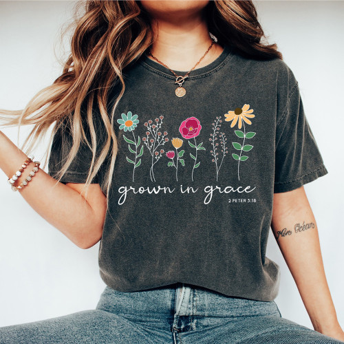 Grown in Grace Floral T-shirt