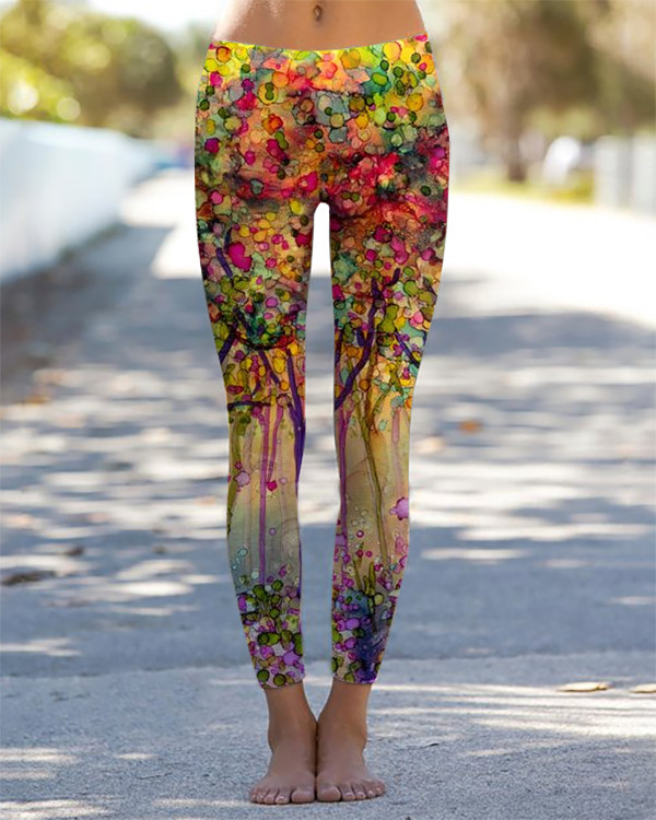 Floral Abstract Leggings