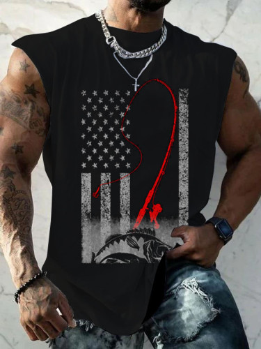 Men's Casual Printed Tank Top