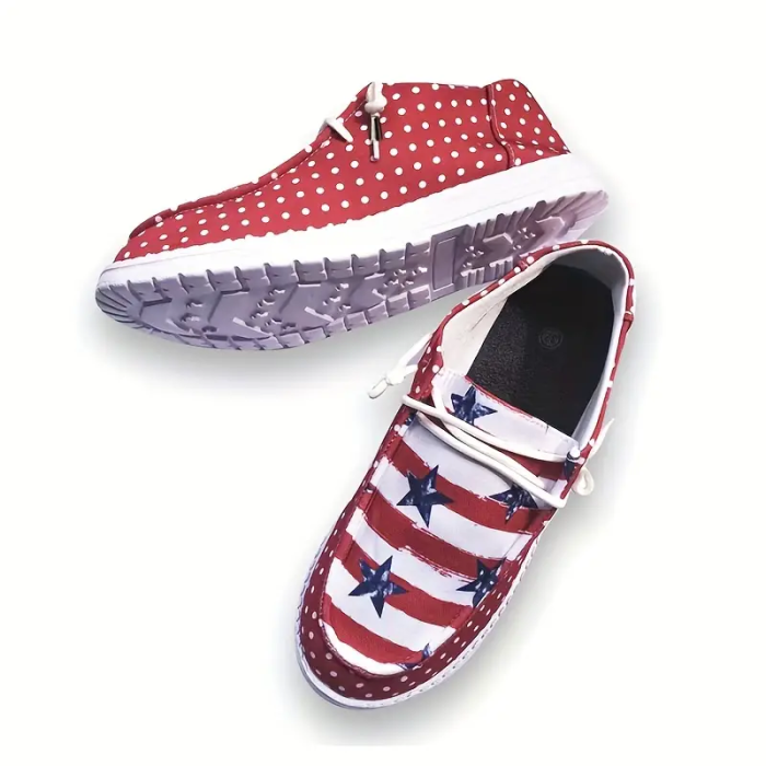 Women's five-pointed star canvas casual shoes