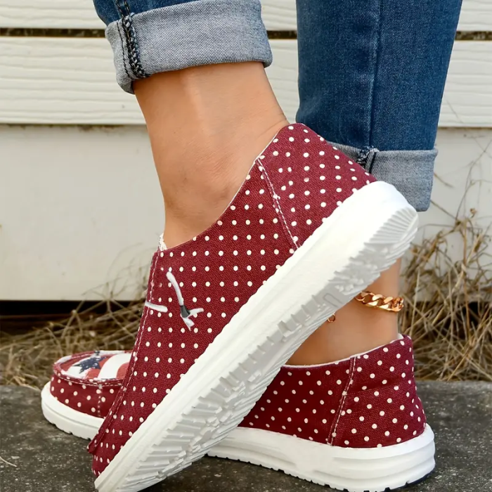 Women's five-pointed star canvas casual shoes