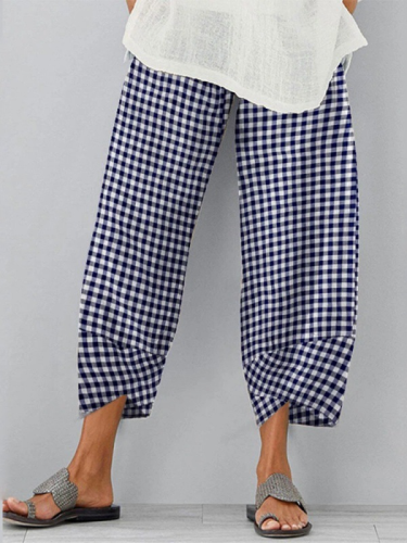 Loose Check Lounge Pants