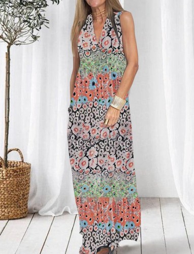 Two-piece Loose Floral Dress