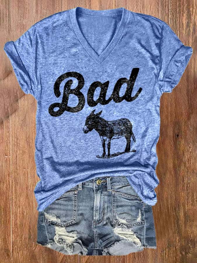 Bad Donkey Print Short Sleeve T-Shirt