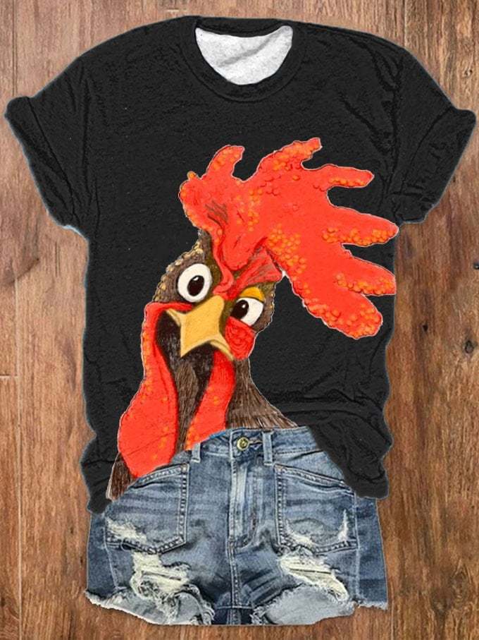 Women's Funny Rooster T-Shirt
