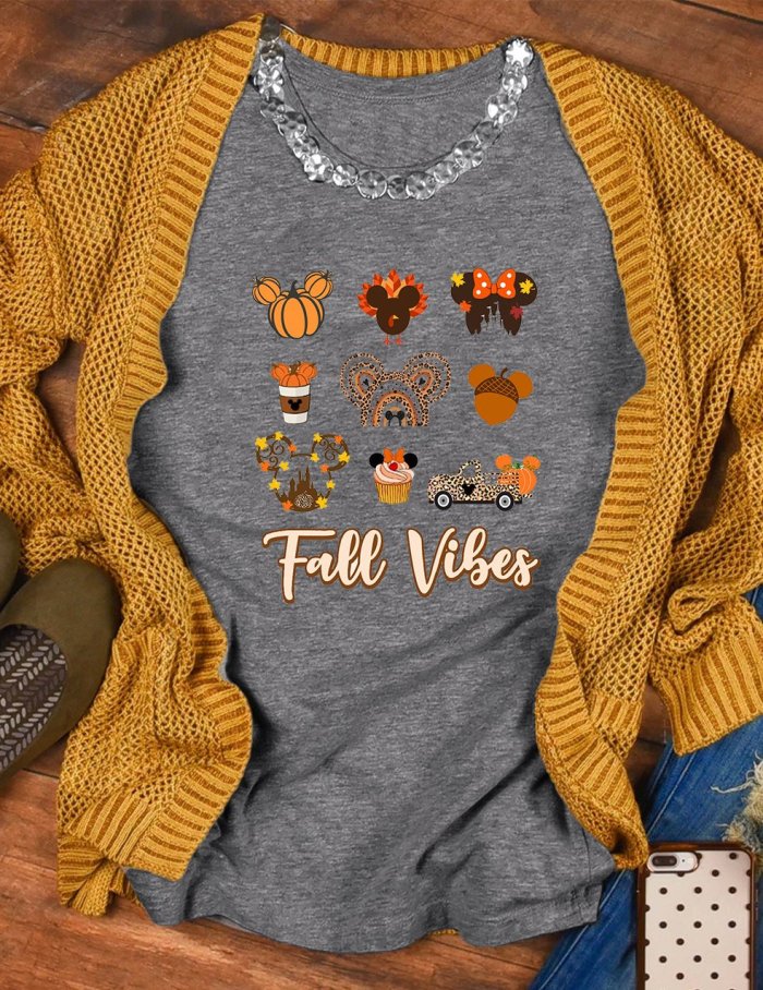 Fall Vibes Pumpkin T-Shirt