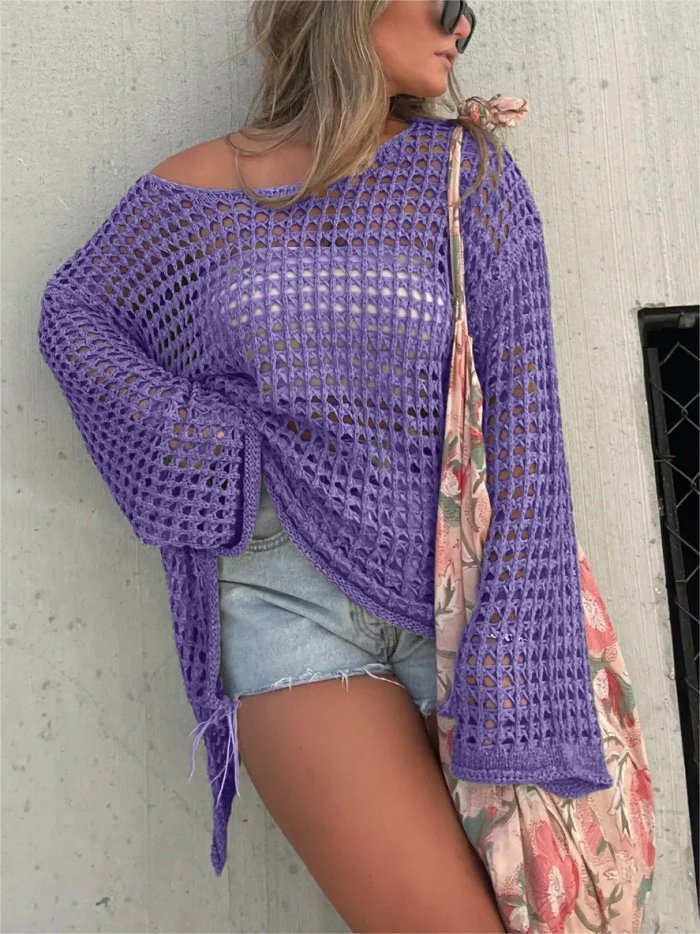 WOMEN'S CROCHET HOLLOW OUT COVER UP (BUY 2 FREE SHIPPING)