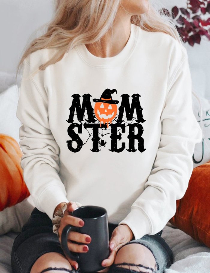 Momster Pumpkin Halloween Sweatshirt