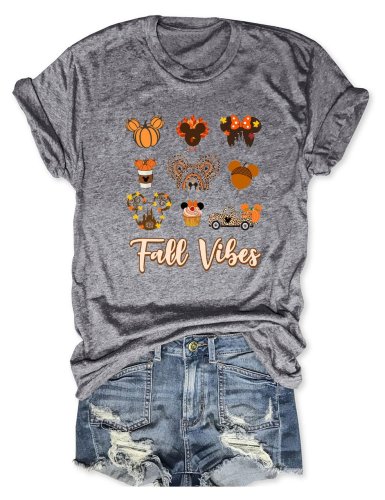 Fall Vibes Pumpkin T-Shirt