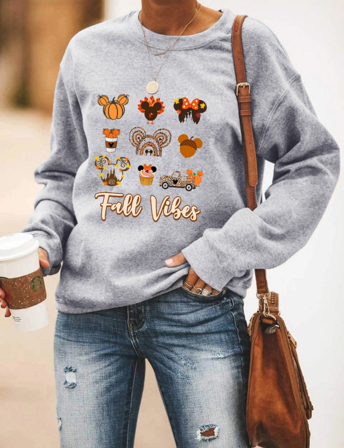 Fall Vibes Pumpkin Sweatshirt