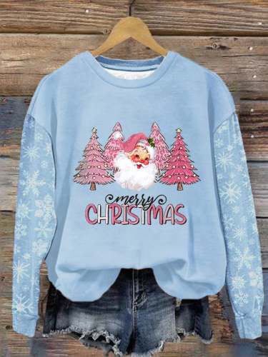 Women's Merry Christmas Print Casual Sweatshirt