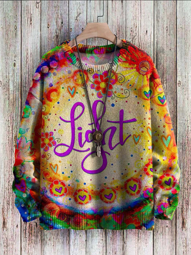 Unisex Vintage Art Vibe Print Sweater