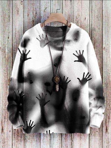 Halloween  Print Pullover Knitted Sweater