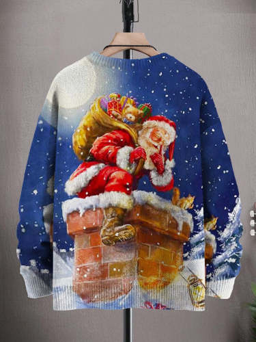 Christmas Santa Cute Art Print Casual Sweatshirt