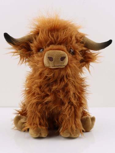 🔥Handmade🔥Eco-Friendly Scottish Highland Cow Soft Plush Toy