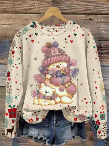 Women's Merry Christmas Print Sweatshirt