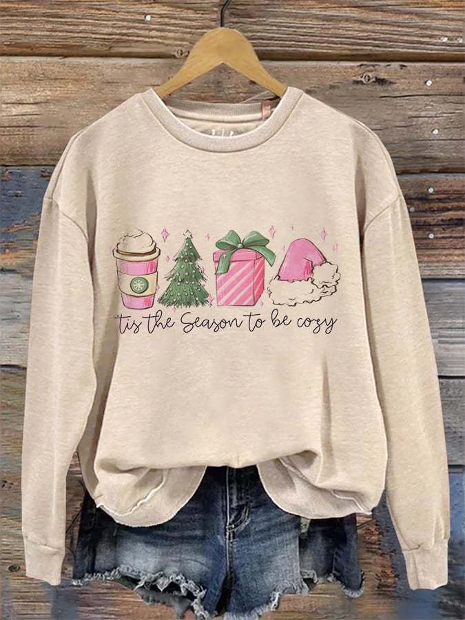 Pink Christmas, Coffee Lover Sweatshirt
